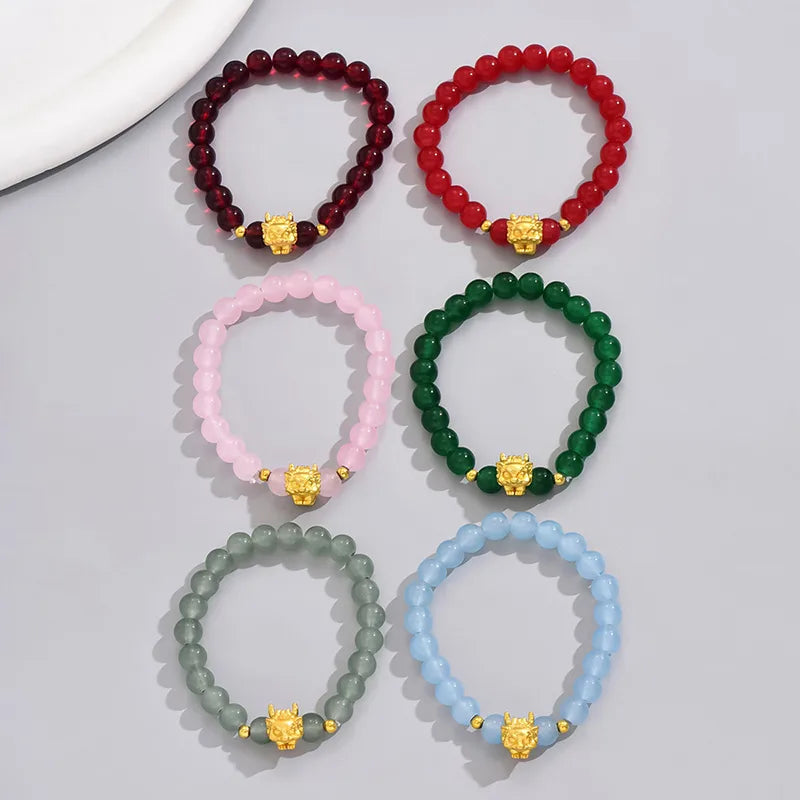 Classic Style Geometric Alloy Glass Beaded Women'S Bracelets