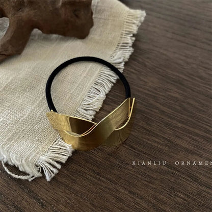 Classic Style Geometric Alloy Hair Tie