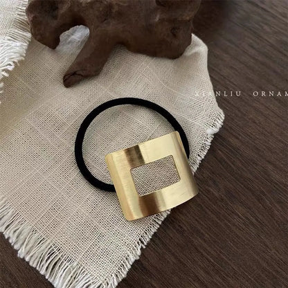 Classic Style Geometric Alloy Hair Tie