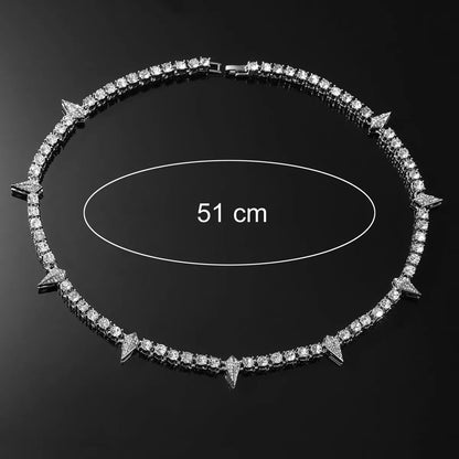 Classic Style Geometric Alloy Inlay Rhinestones Men's Bracelets Necklace