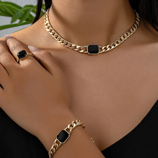 Classic Style Geometric Alloy Women'S Jewelry Set