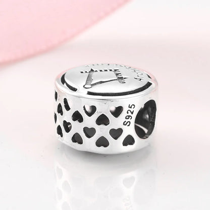 Classic Style Geometric Round Sterling Silver Jewelry Accessories