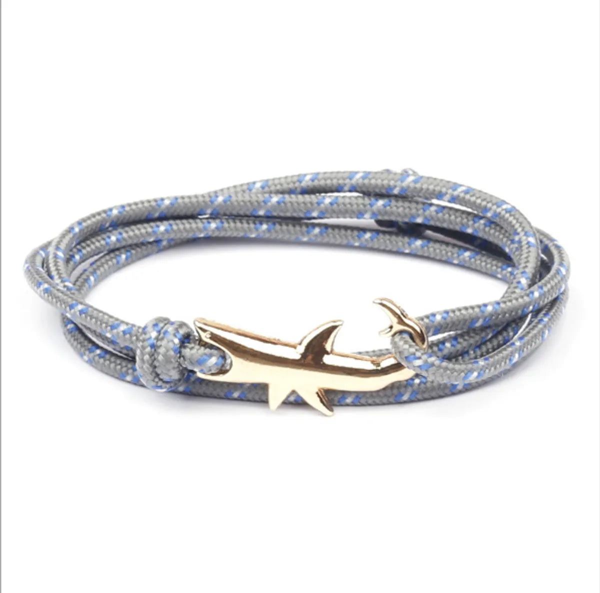 Classic Style Geometric Shark Alloy Rope Wholesale Bracelets