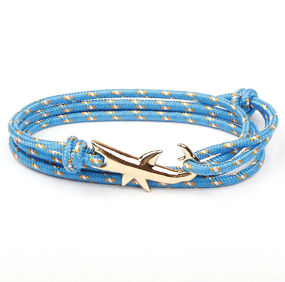 Classic Style Geometric Shark Alloy Rope Wholesale Bracelets