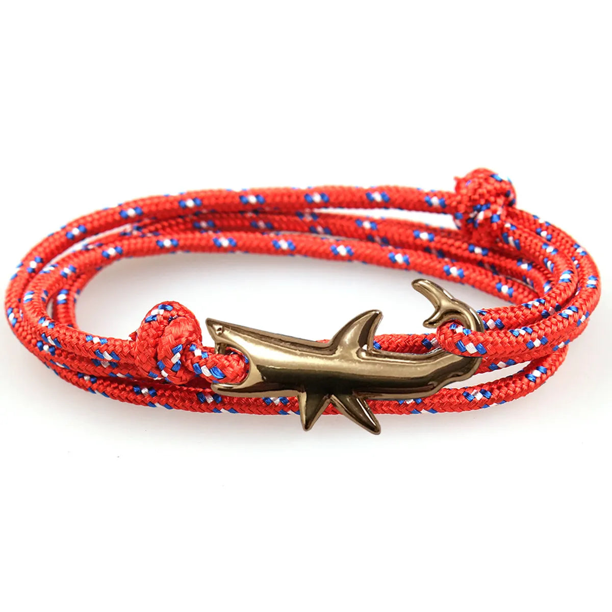 Classic Style Geometric Shark Alloy Rope Wholesale Bracelets