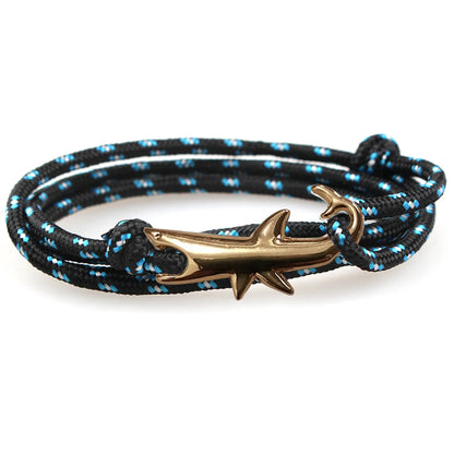 Classic Style Geometric Shark Alloy Rope Wholesale Bracelets