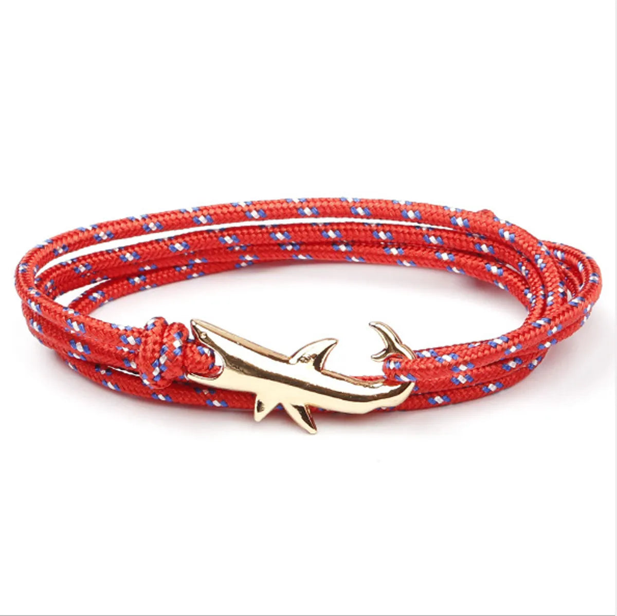 Classic Style Geometric Shark Alloy Rope Wholesale Bracelets