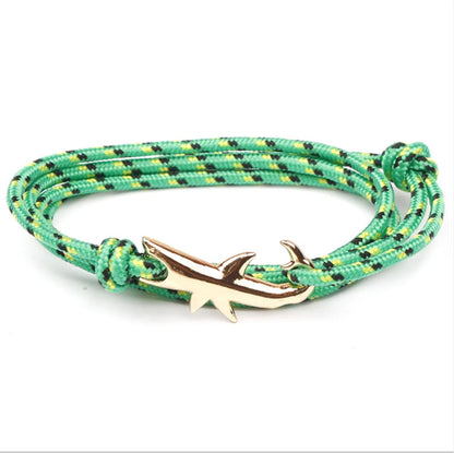 Classic Style Geometric Shark Alloy Rope Wholesale Bracelets