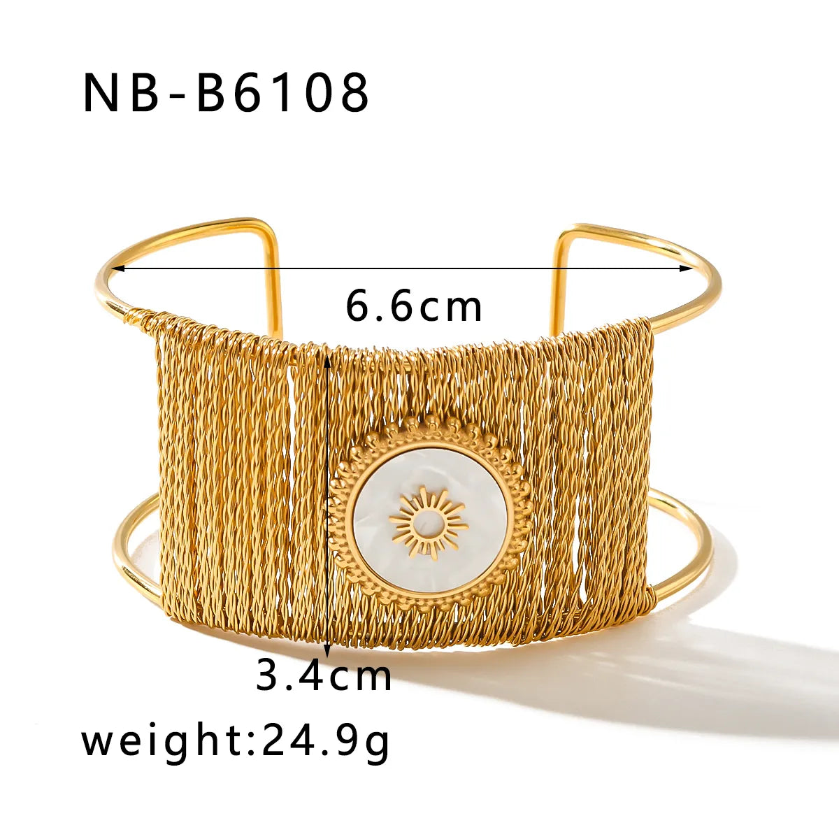 Classic Style Geometric Solid Color 304 Stainless Steel 18K Gold Plated Bangle In Bulk