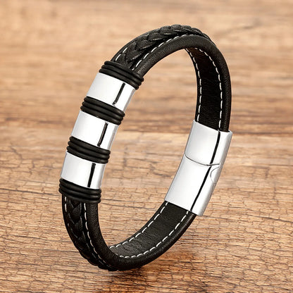 Classic Style Geometric Metal Men'S Bracelets