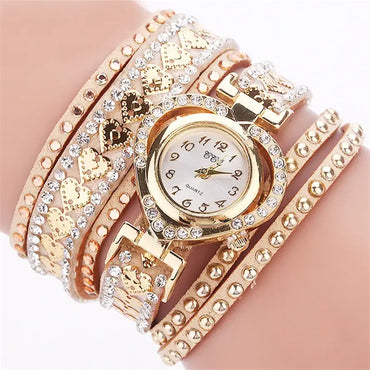 Classic Style Heart Shape Buckle Quartz Women'S Watches