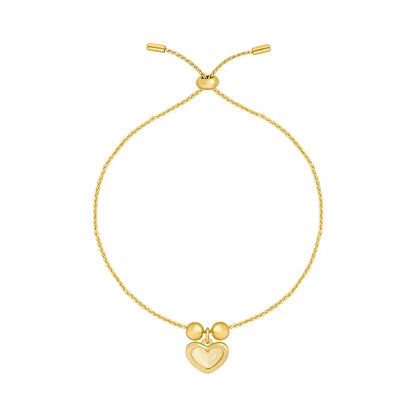 Classic Style Heart Shape Copper Plating Gold Plated Bracelets