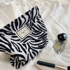 Classic Style Leopard Cotton Polyester Square Makeup Bags