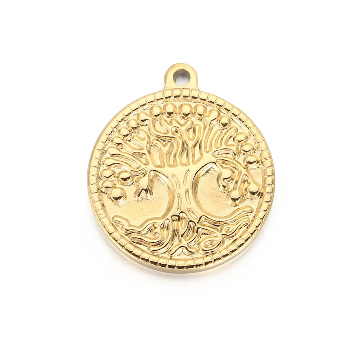 1 Piece Stainless Steel 18K Gold Plated Life Tree