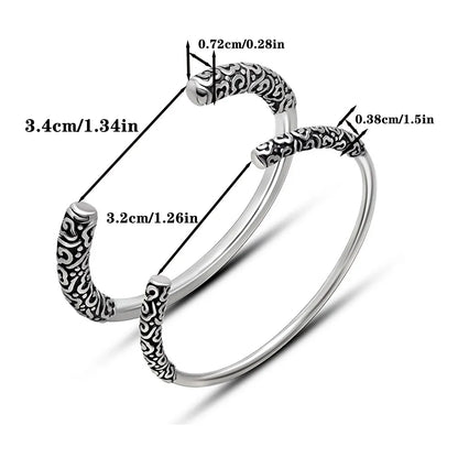 Classic Style Printing Solid Color 304 Stainless Steel Unisex Bangle