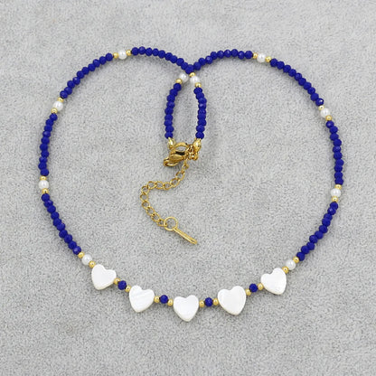 Classic Style Round Shell Beaded Women'S Necklace