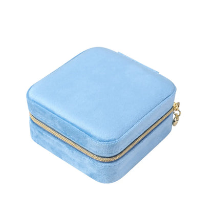 Classic Style Solid Color Flannel Jewelry Boxes