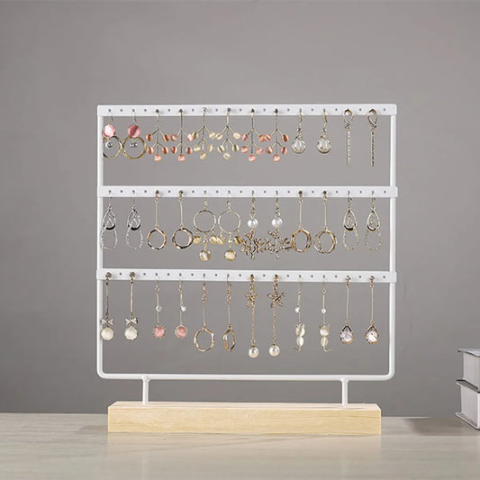 Classic Style Solid Color Iron Jewelry Rack