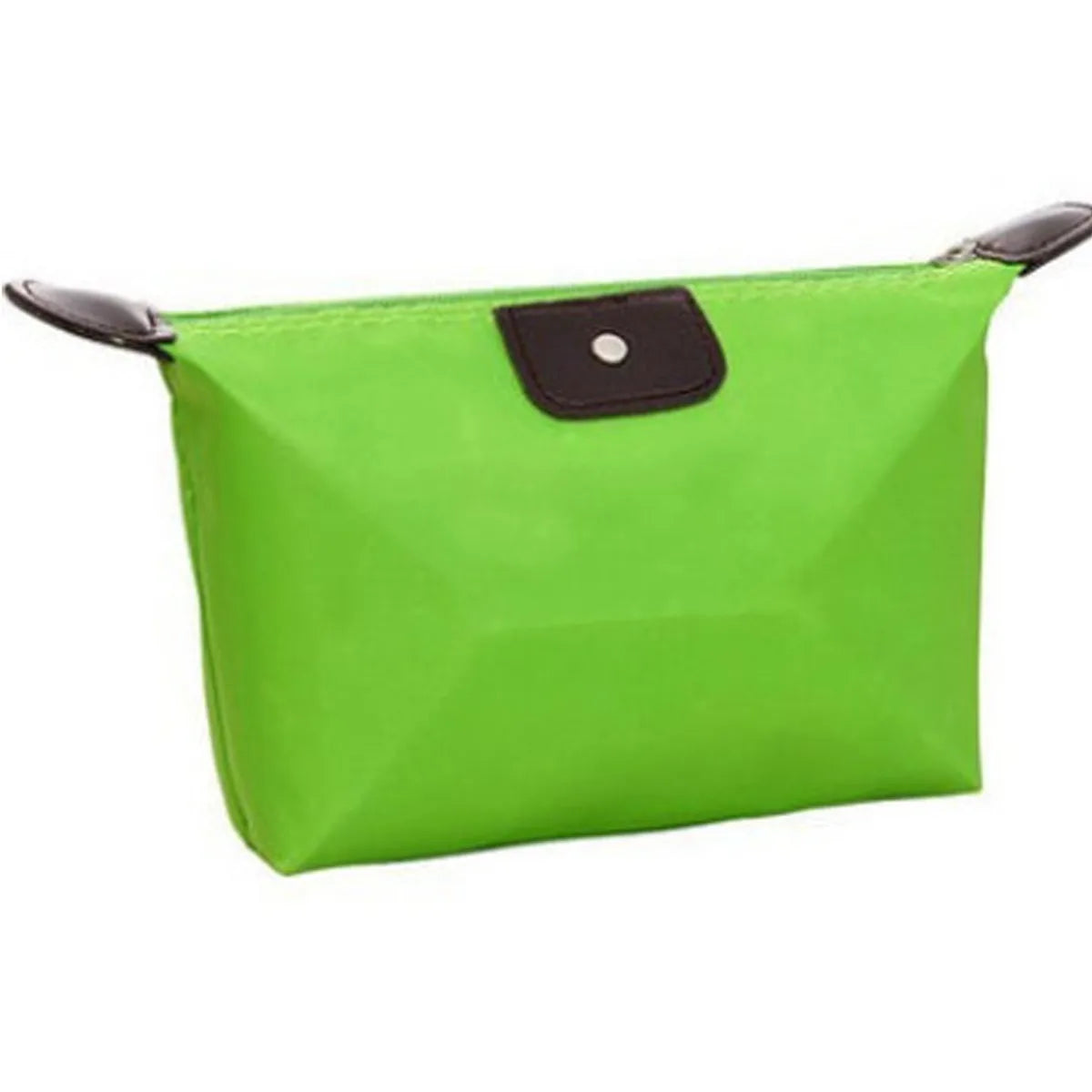 Classic Style Solid Color Nylon Square Makeup Bags