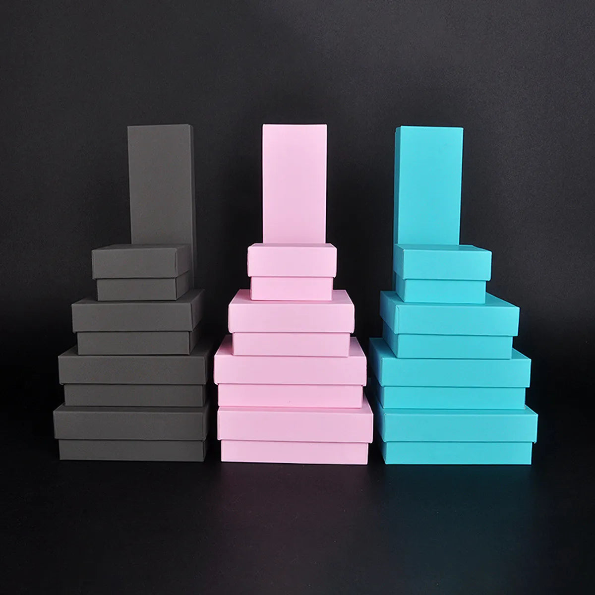 Classic Style Solid Color Paper Wholesale Jewelry Boxes