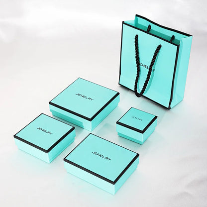 Classic Style Solid Color Paper Wholesale Jewelry Boxes