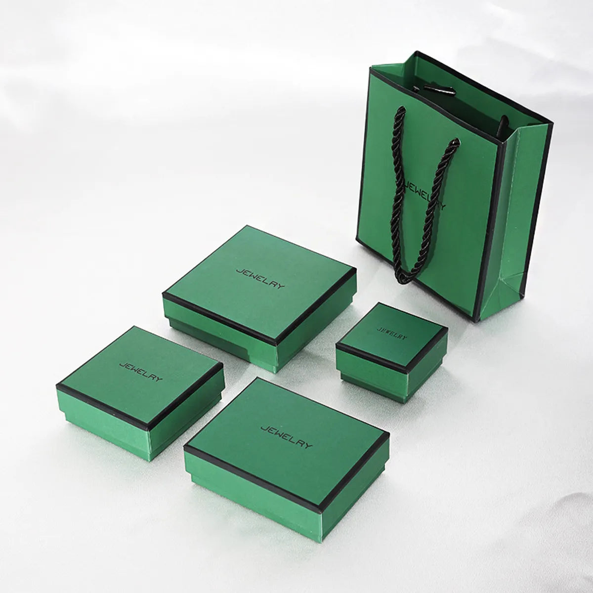 Classic Style Solid Color Paper Wholesale Jewelry Boxes