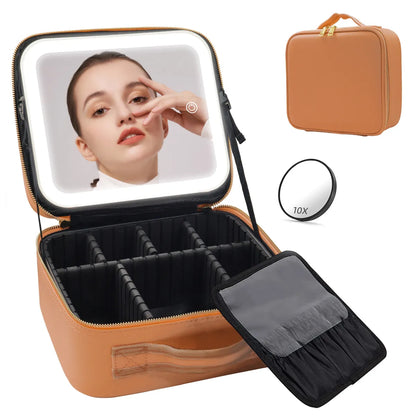 Classic Style Solid Color Pu Leather Square Makeup Bags