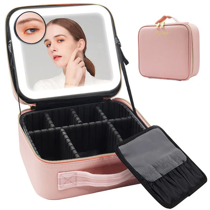 Classic Style Solid Color Pu Leather Square Makeup Bags