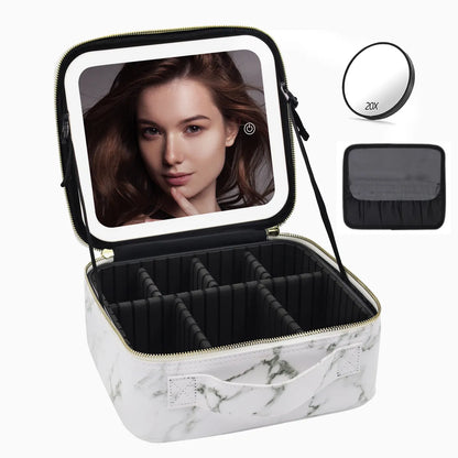 Classic Style Solid Color Pu Leather Square Makeup Bags