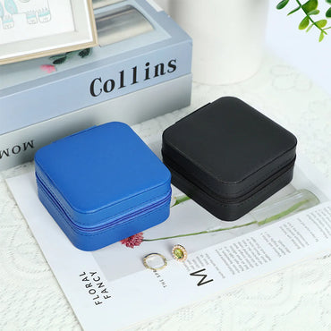 Classic Style Solid Color Pu Leather Wholesale Jewelry Boxes