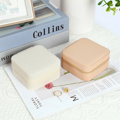 Classic Style Solid Color Pu Leather Wholesale Jewelry Boxes