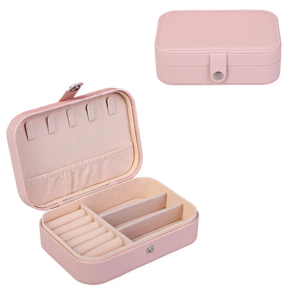 Classic Style Solid Color Pu Leather Wholesale Jewelry Boxes