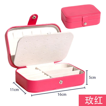 Classic Style Solid Color Pu Leather Wholesale Jewelry Boxes