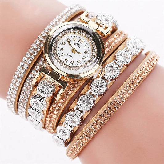 Classic Style Solid Color Single Folding Buckle Quartz Women'S Watches