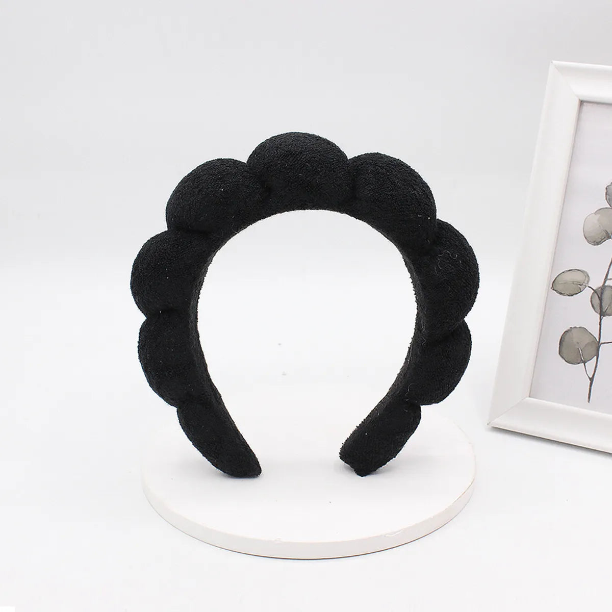 Classic Style Solid Color Sponge Hair Band