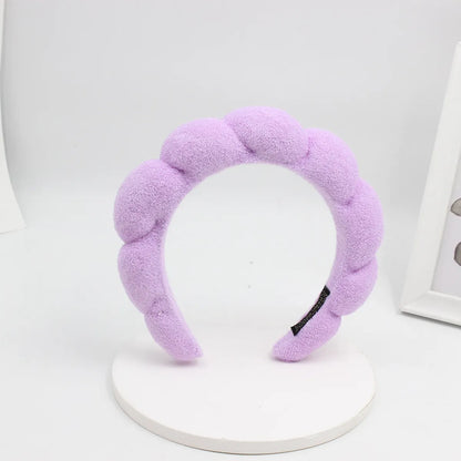 Classic Style Solid Color Sponge Hair Band