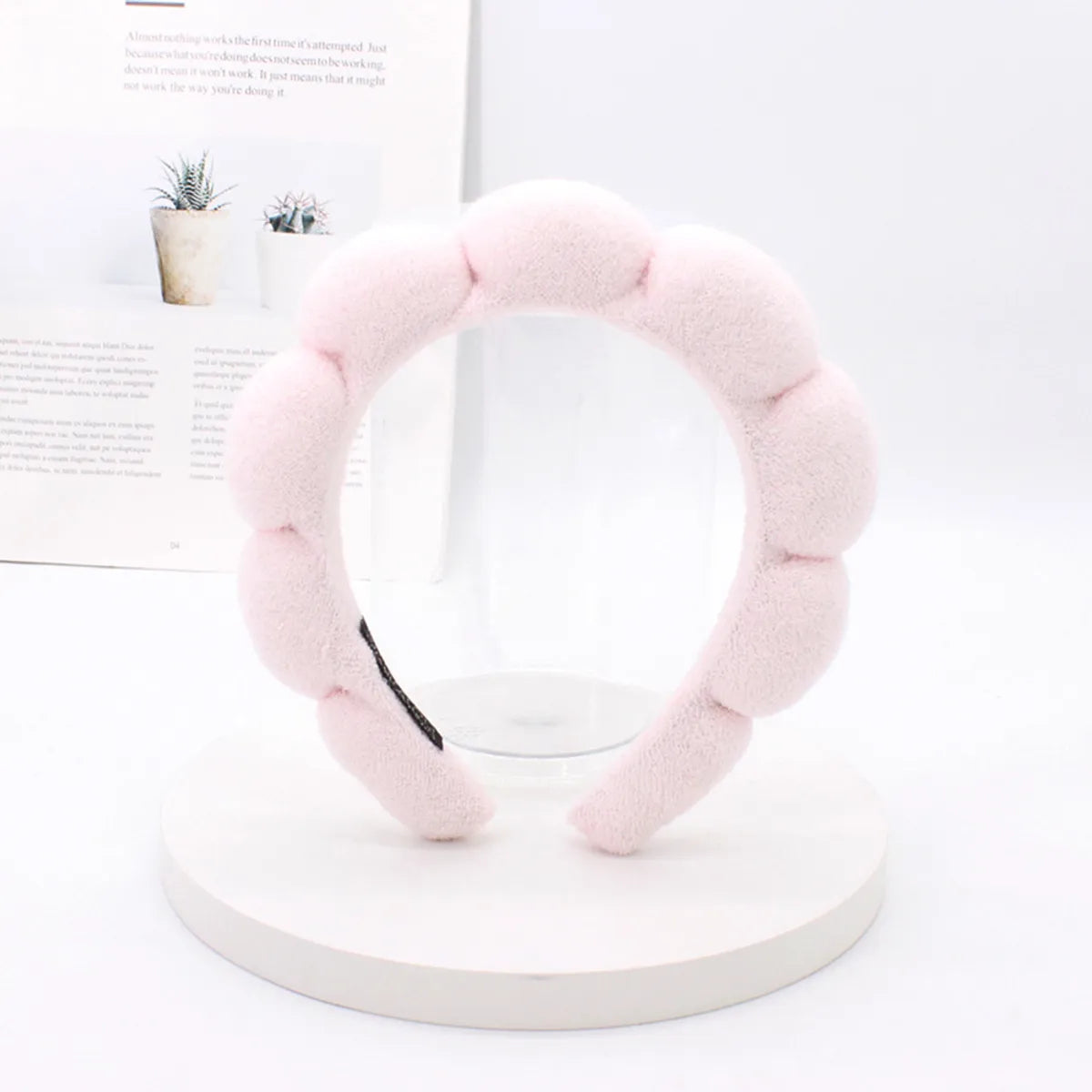 Classic Style Solid Color Sponge Hair Band