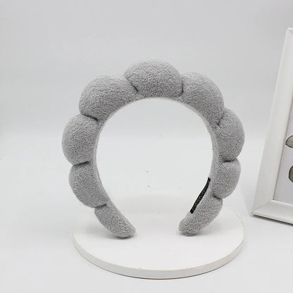 Classic Style Solid Color Sponge Hair Band