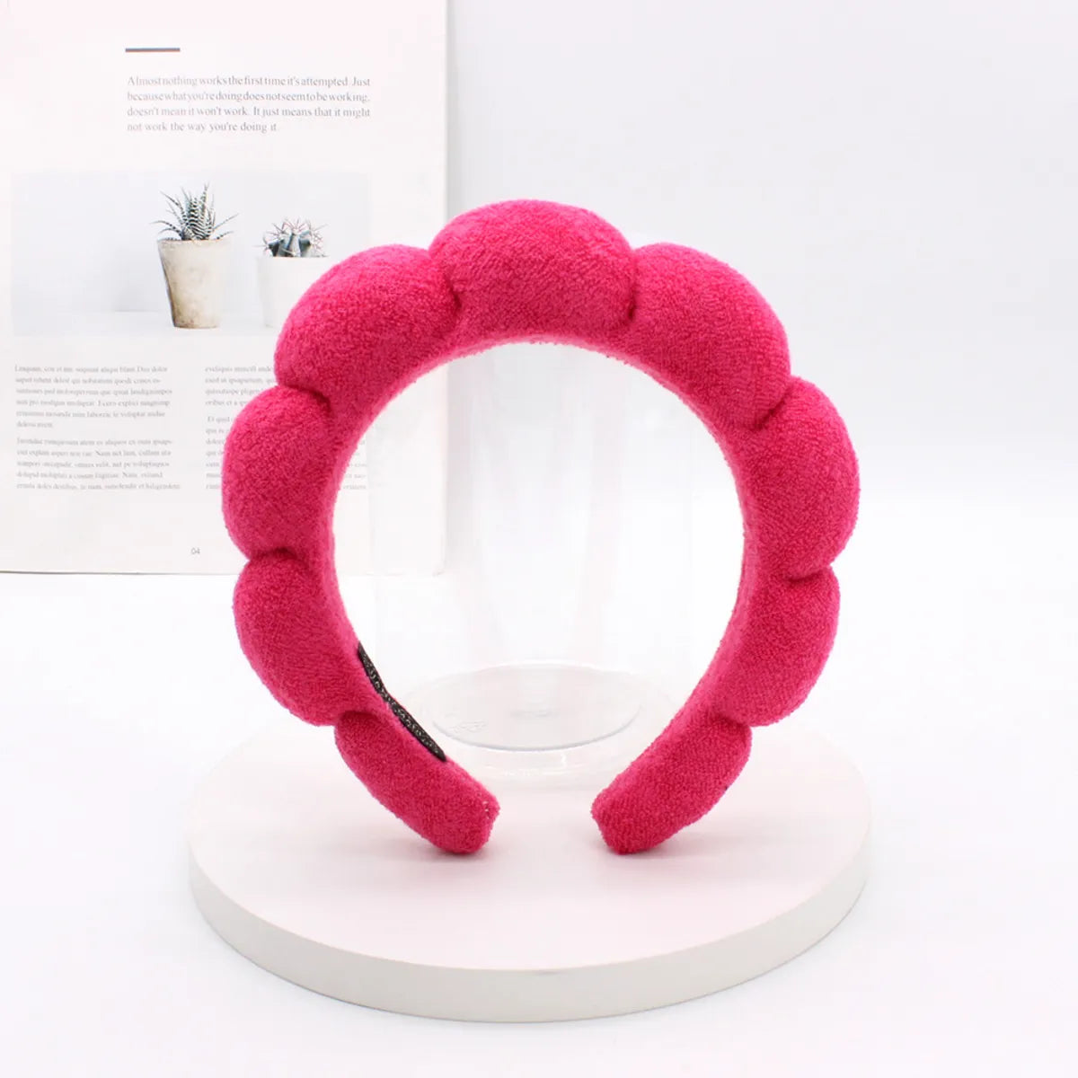 Classic Style Solid Color Sponge Hair Band