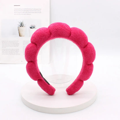 Classic Style Solid Color Sponge Hair Band