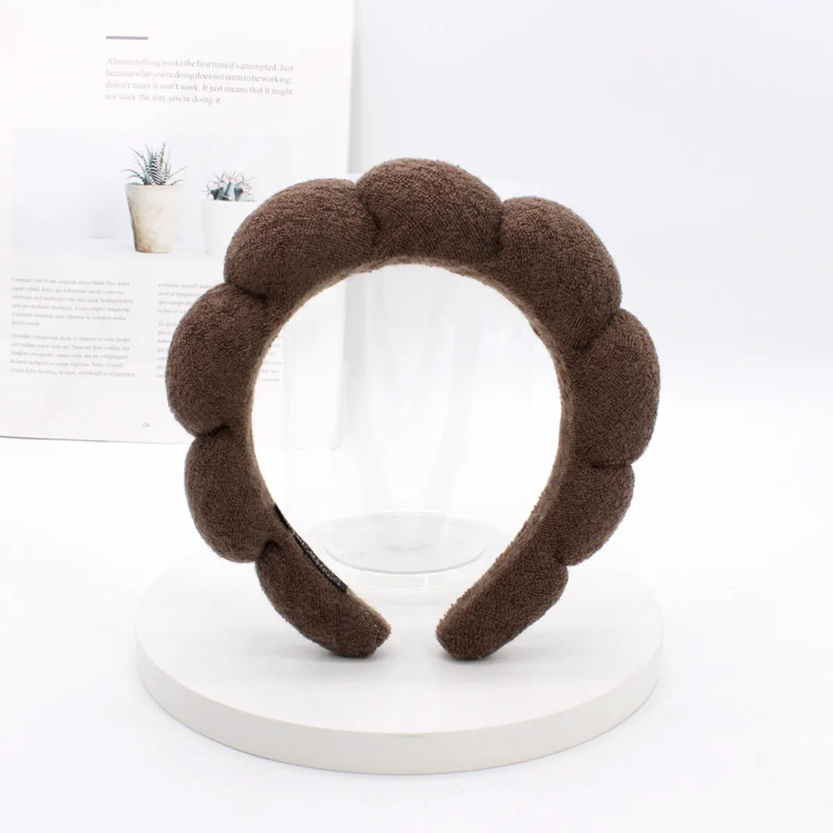 Classic Style Solid Color Sponge Hair Band