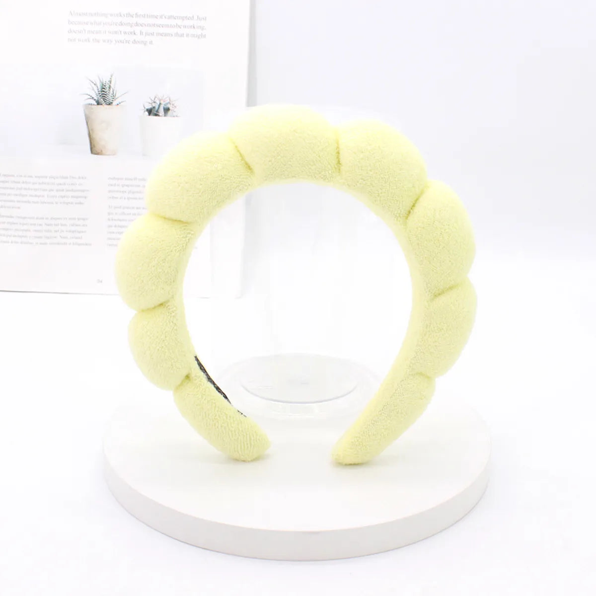 Classic Style Solid Color Sponge Hair Band