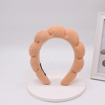 Classic Style Solid Color Sponge Hair Band