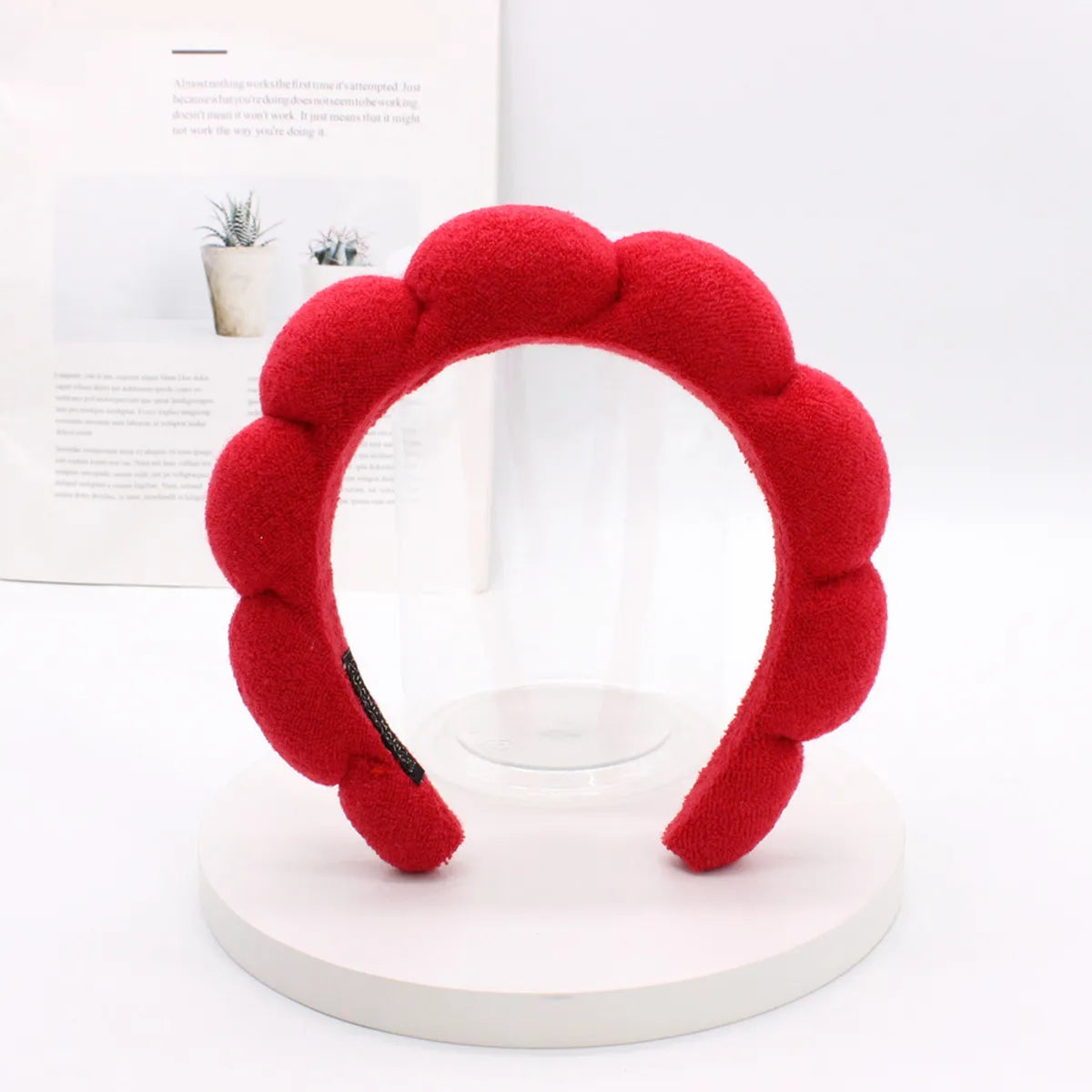 Classic Style Solid Color Sponge Hair Band