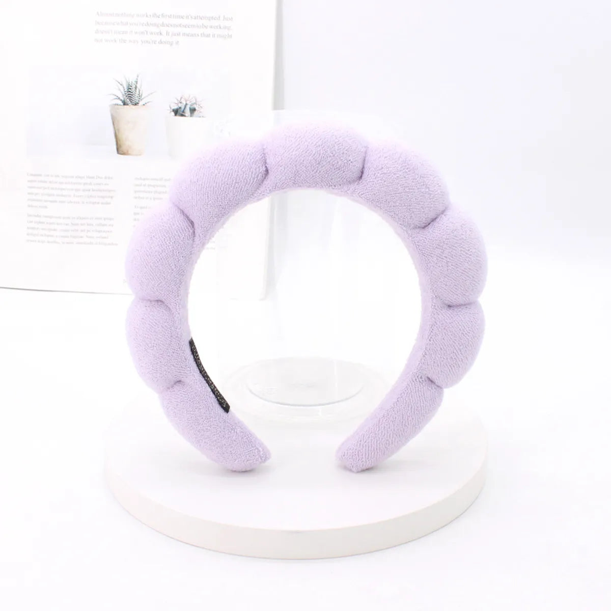 Classic Style Solid Color Sponge Hair Band