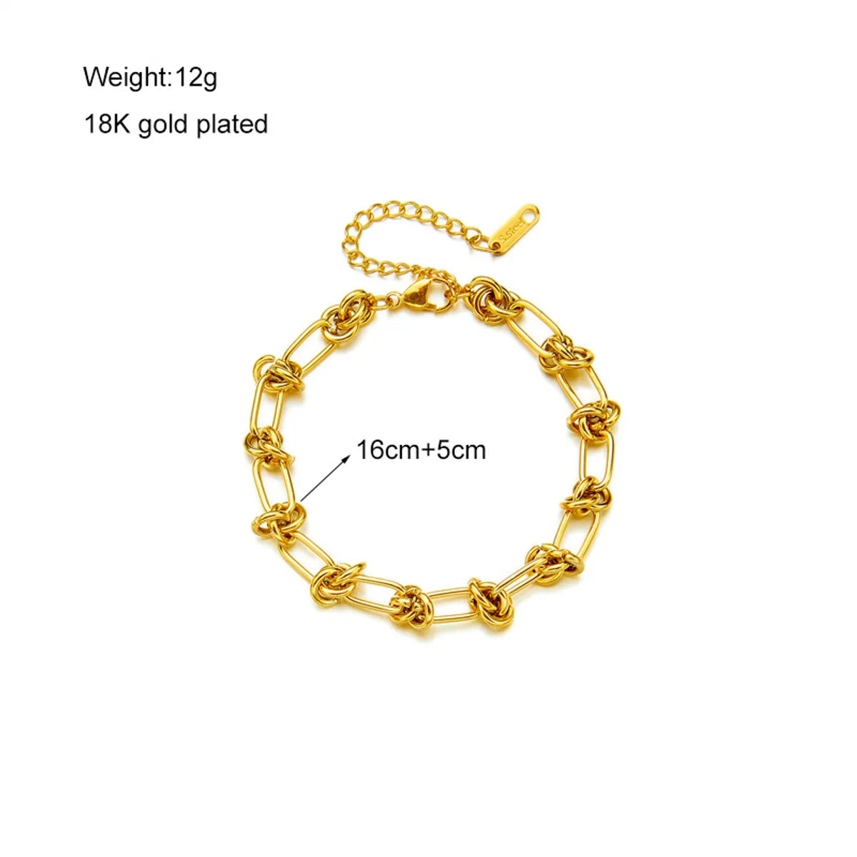 Classic Style Solid Color Titanium Steel Plating Bracelets Necklace