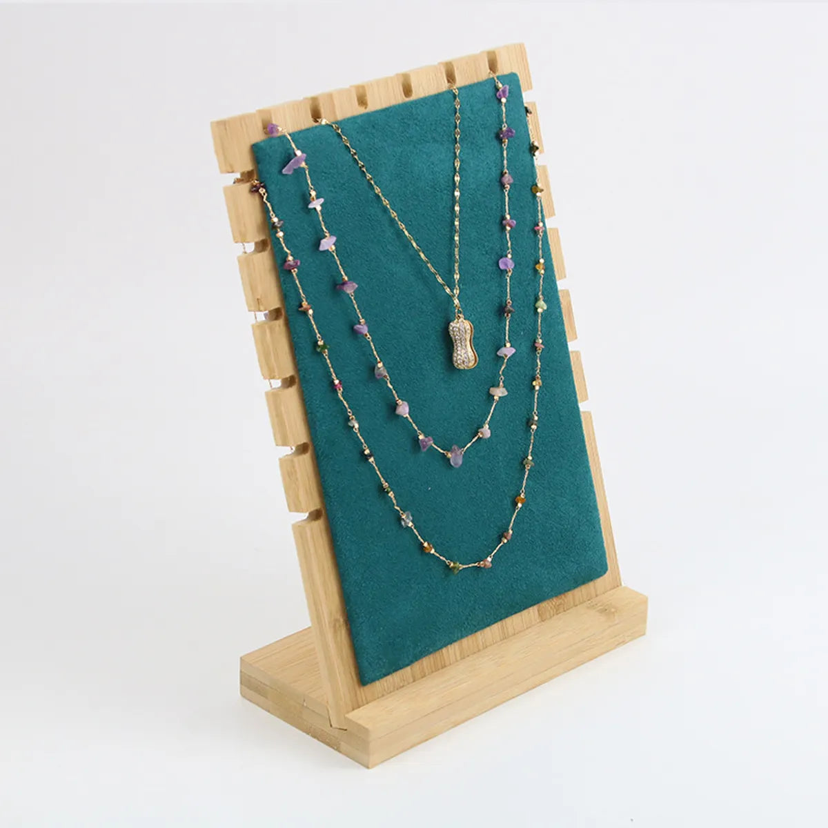 Classic Style Square Flannel Wholesale Jewelry Rack