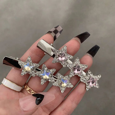 Classic Style Star Alloy Diamond Hair Clip