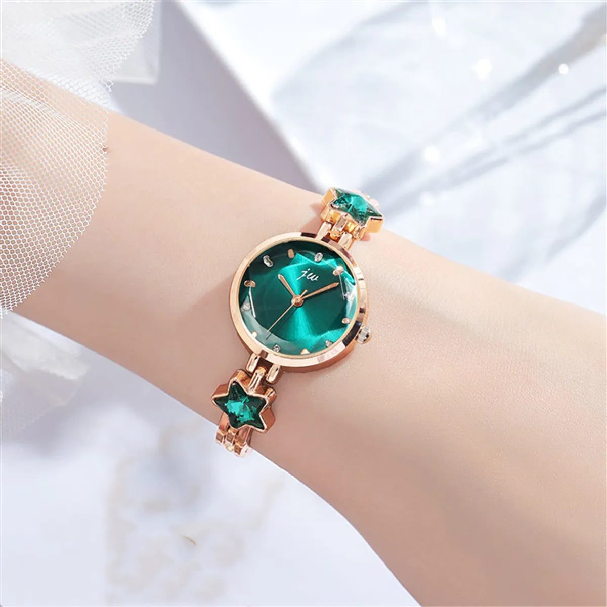 Classic Style Star Horseshoe Buckle Quartz Women'S Watches