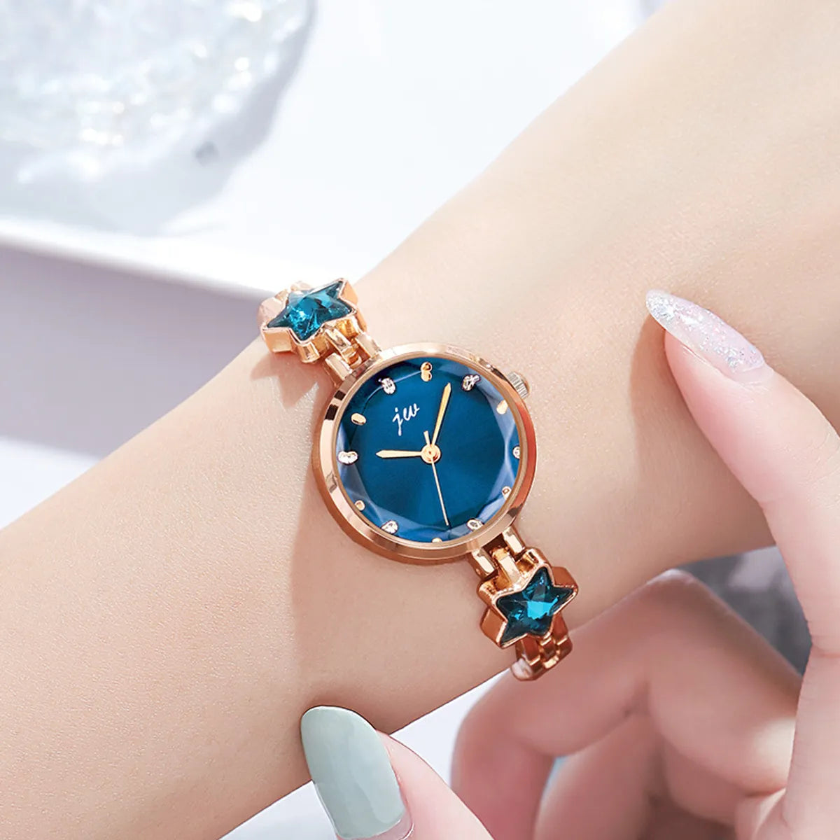 Classic Style Star Horseshoe Buckle Quartz Women'S Watches